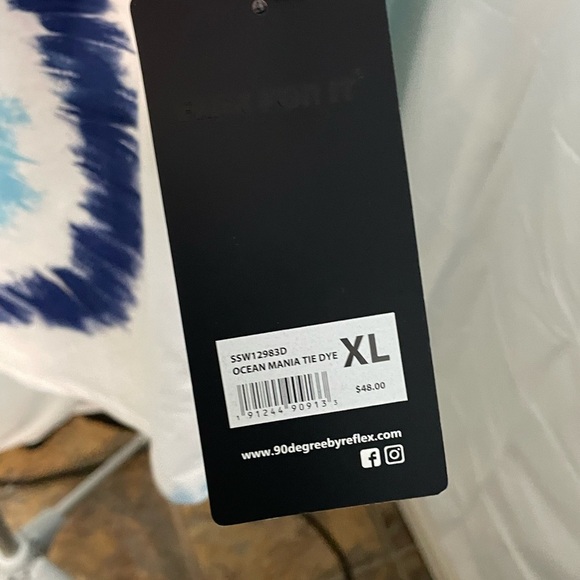 90 Degree By Reflex, XL NWT Tie Dye Shirt - Picture 2 of 7